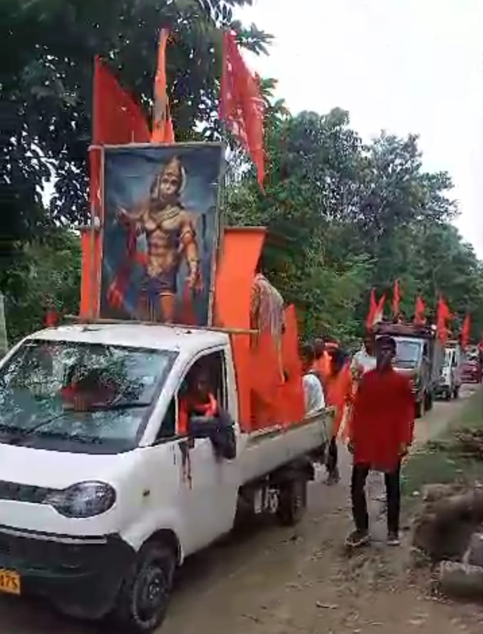 जन्माष्टमी पर बजरंग दल ने निकाली बाइक रैली