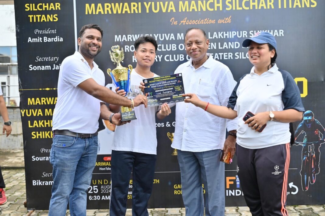 मायुमं, सिलचर टाइटन्स द्वारा साइक्लोथॉन 4.0 का आयोजन, सांसद परिमल शुक्लबैद्य हुए सम्मिलित