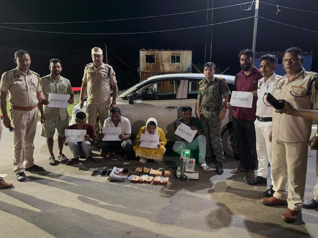 कछार में 14. 34 किलो गांजा और 108 ग्राम हेरोइन की खेप, एक महिला सहित पांच बंदी