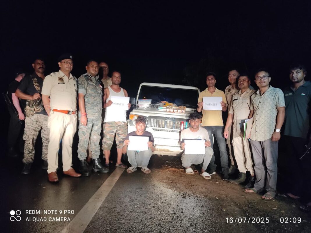 कछार पुलिस ने लगभग छह करोड़ मूल्य के याबा टेबलेट के साथ दो को पकड़ा