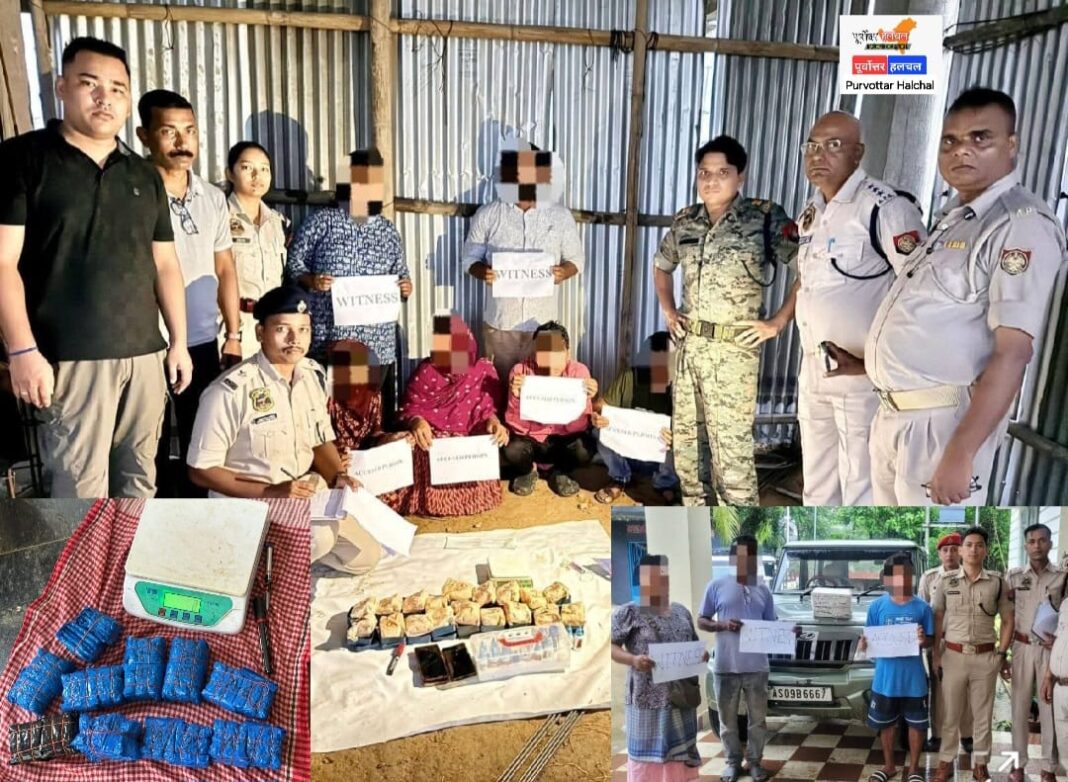 कछार में सात करोड़ मूल्य के ड्रग्स जब्ती के साथ पांच गिरफ्तार, मुख्यमंत्री डॉ. हिमंत विश्व शर्मा ने थपथपाई पुलिस की पीठ