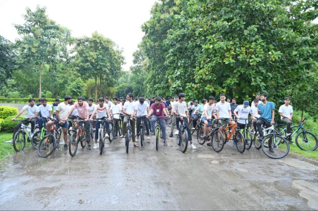 मायुमं, सिलचर समेत अन्य संगठनों के संयुक्त तत्वावधान में एक भव्य साइक्लोथॉन रैली का आयोजन