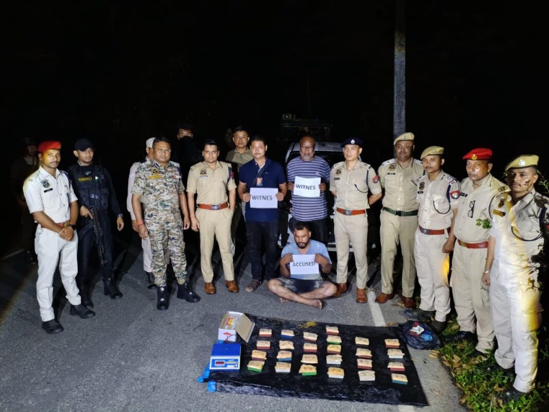 कछार : 1.6 करोड़ मूल्य के 300 ग्राम हेरोइन के साथ एक गिरफ्तार