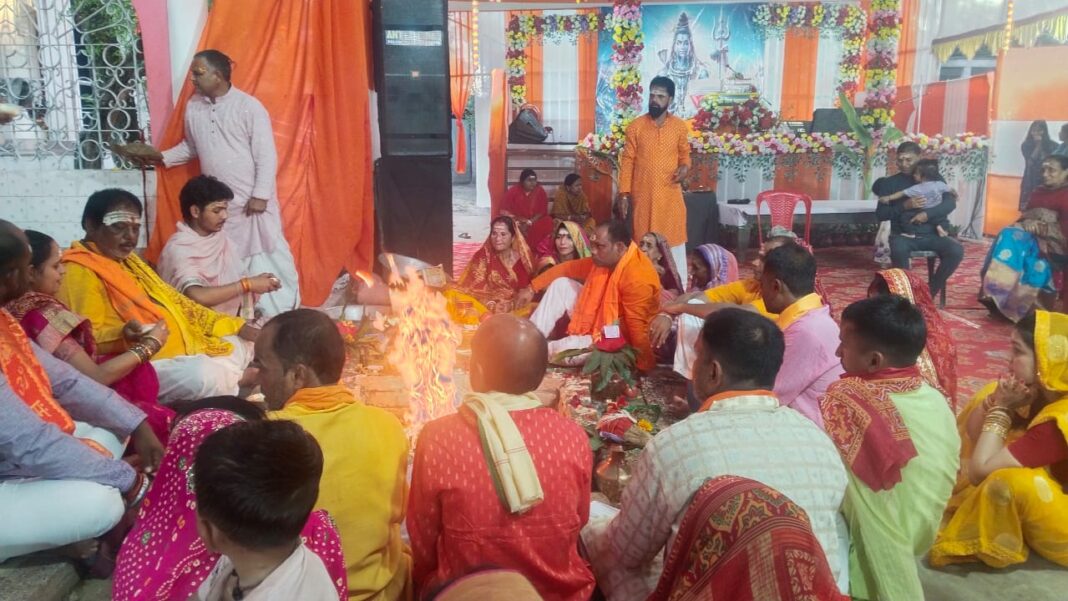9 दिवसीय श्री शिवमहापुराण की कथा यज्ञ के साथ हुआ पूर्णाहुति