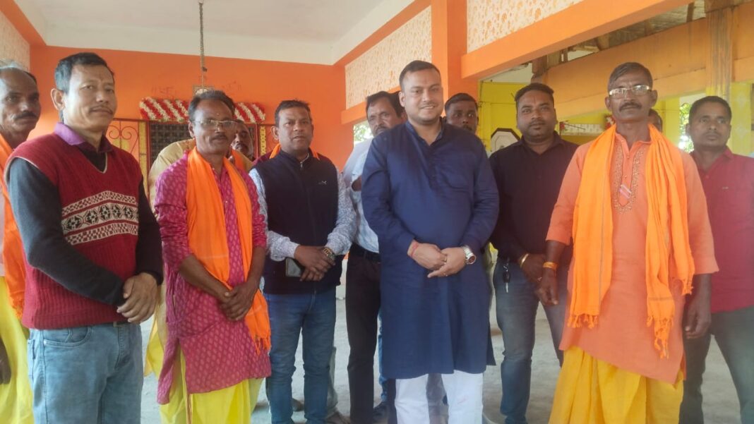 काशीपुर चाय बागान में भैरव मंदिर में लगने वाले दो दिवसीय संक्रांति मेले में श्रद्धालुओं की उमड़ी भारी भीड़